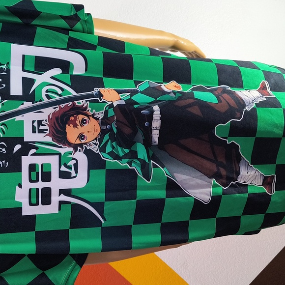 Unisex 3D Print Demon Slayer Tanjiro Kamado T-shirts Crew Neck. - Picture 2 of 10